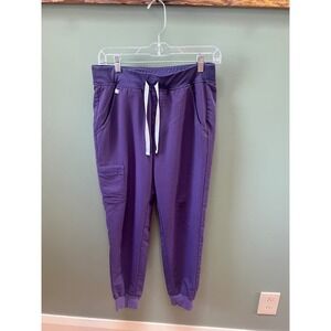 FIGS Zamora Jogger Scrub Pants Purple Womens Small Technical Collection